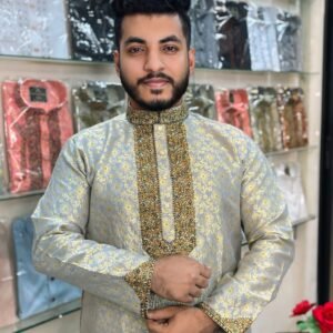 Premium Katan Embroidery Punjabi for Mens -02